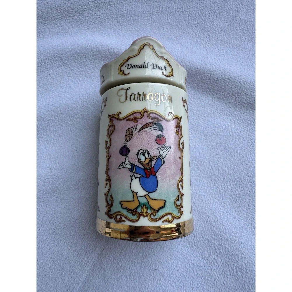 Lenox 1995 Disney Donald Duck Tarragon Spice Jar Collection Great Condition